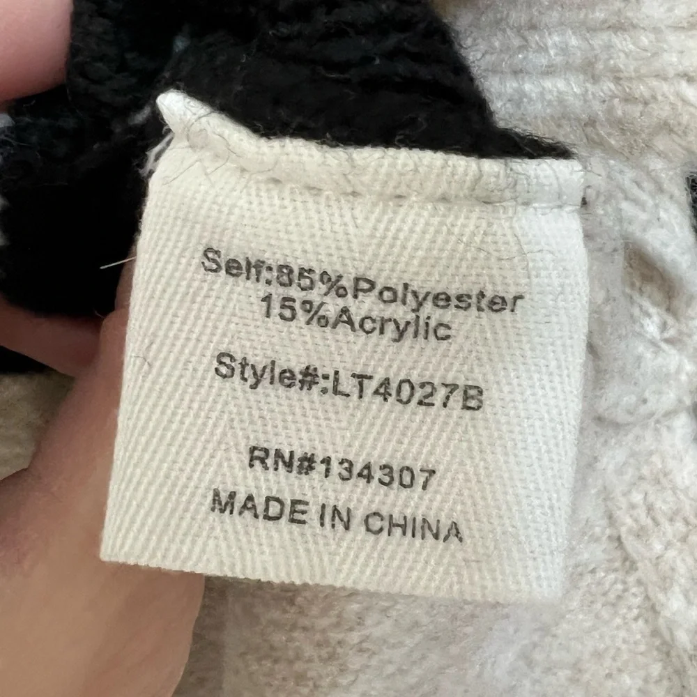 Line and Dot Rosie Striped Sweater in Oatmeal & Black, Size Small - Picture 10 of 10